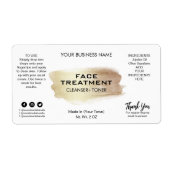 Moderne etiketten voor witte en goudbehandeling (Voorkant)