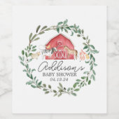 Moderne etikettering Boerderij wijn, Boerderij Eti Wijn Etiket (Enkel label)