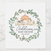 Moderne etikettering Boerderij wijn, Boerderij Eti Wijn Etiket (Enkel label)