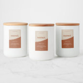 Moderne etikettering van Logo Voedselcontainer Etiket (Flessen)