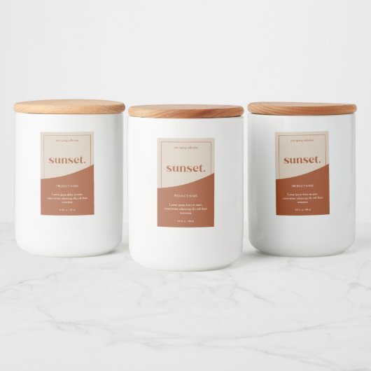 Moderne etikettering van Logo Voedselcontainer Etiket (Flessen)