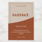 Moderne etikettering van Logo Voedselcontainer Etiket (Enkel label)