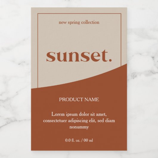 Moderne etikettering van Logo Voedselcontainer Etiket (Enkel label)