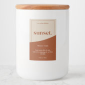 Moderne etikettering van Logo Voedselcontainer Etiket (Voorkant)