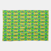 Moderne Etnische Geometrisch Theedoek (Horizontaal)