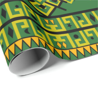 Moderne Etnische Geometrische Patroon Cadeaupapier