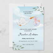 Moderne Eucalyptus Babyshower Uitnodiging (Voorkant)