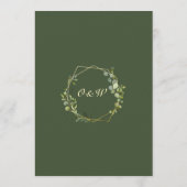 Moderne Eucalyptus Bloem Geometrische Frame Trouw Save The Date (Achterkant)
