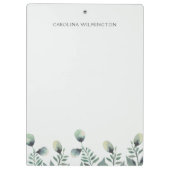 Moderne Eucalyptus bloemennaam Klembord (Achterkant)