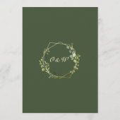 Moderne Eucalyptus Bloemige Geometrische Frame Bru Save The Date (Achterkant)