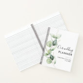 Moderne eucalyptus botanische bruiloft planner notitieboek (Binnen)