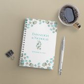 Moderne eucalyptus bruiloft | Rustiek Blauwgroen Planner