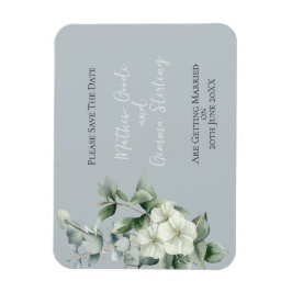 Moderne Eucalyptus bruiloft Save The Date Magneet