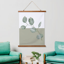 Moderne eucalyptus Colorblock Tapestry Hangend Wandkleed