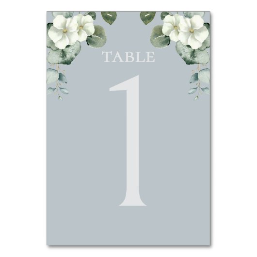 Moderne Eucalyptus Design bruiloft Kaart (Voorkant)