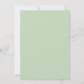 Moderne Eucalyptus Elegante Scriptie Bruiloft Kaart (Achterkant)
