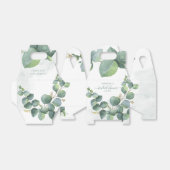 Moderne Eucalyptus Floral botanisch Vrijgezellenfe Bedankdoosjes (Uitgevouwen)