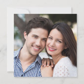 Moderne Eucalyptus FOTO Bruiloft SAVE THE DATE Kaart (Achterkant)