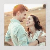 Moderne Eucalyptus FOTO Bruiloft SAVE THE DATE Kaart (Achterkant)