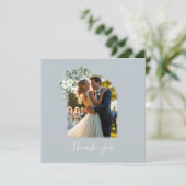 Moderne Eucalyptus foto Flat Dank u kaart (Staand voorkant)