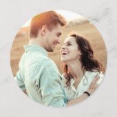 Moderne Eucalyptus FOTO Huwelijk SAVE THE DATE Kaart (Achterkant)