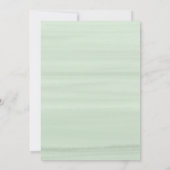 Moderne Eucalyptus Geometric Lijst COUPLE SHOWER Kaart (Achterkant)