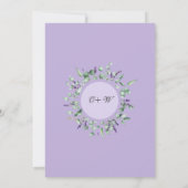 Moderne Eucalyptus Geometric Lijst ENGAGTY Kaart (Achterkant)