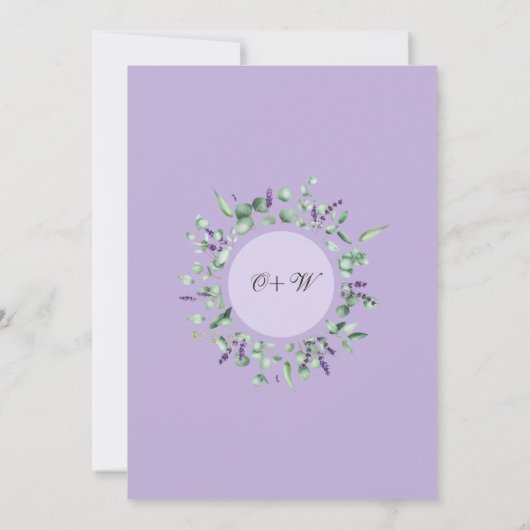 Moderne Eucalyptus Geometric Lijst ENGAGTY Kaart (Achterkant)