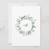 Moderne Eucalyptus Geometric Lijst Vrijgezellenfee Kaart (Achterkant)