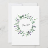 Moderne Eucalyptus Geometrisch Kader VERLOVING FEE Kaart (Achterkant)