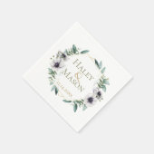 Moderne Eucalyptus gepersonaliseerde papieren serv Servet (Hoek)