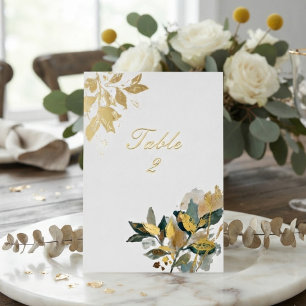 Moderne Eucalyptus Goud Folie Botanische Waterverf Uitnodiging