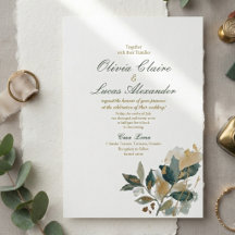 Moderne Eucalyptus Goud Folie kalligrafie waterver