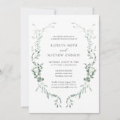 Moderne Eucalyptus Green Garden repetitie brunch Kaart (Voorkant)