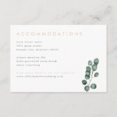 Moderne Eucalyptus Greenery — Details-kaart Informatiekaartje (Voorkant)