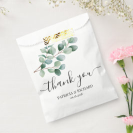 Moderne Eucalyptus Groene Huwelijk Bedankzakje
