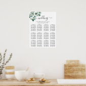 Moderne Eucalyptus Groene Huwelijk Poster (Keuken)