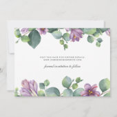 Moderne Eucalyptus Groene Script Save The Date (Achterkant)