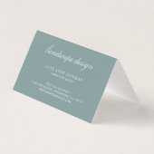 Moderne Eucalyptus Groenelementen QR Code Elegant Visitekaartje (Achterkant)