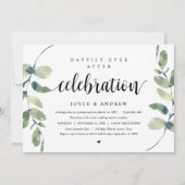 Moderne Eucalyptus, Huwelijksvlucht Feestviering Kaart (Voorkant)