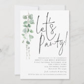 Moderne eucalyptus laat elke dag een nieuwe dag ac kaart (Voorkant)