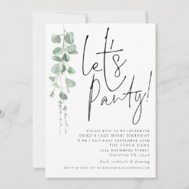 Moderne eucalyptus laat elke dag een nieuwe dag ac kaart