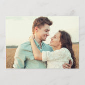 Moderne Eucalyptus Lavender Floral Photo Wedding Save The Date (Achterkant)