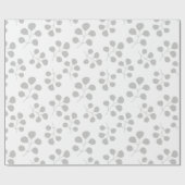Moderne Eucalyptus Leaves Grey and White Cadeaupapier (Vlak)