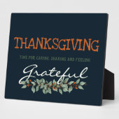 Moderne Eucalyptus met een goede Thanksgiving Fotoplaat (Zijkant)