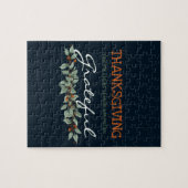 Moderne Eucalyptus met een goede Thanksgiving Legpuzzel (Horizontaal)
