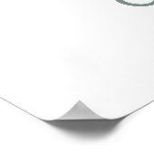 Moderne Eucalyptus Minimalistische Afstudeerfeest Poster (Hoek)