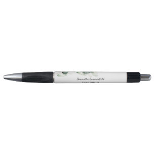 Moderne Eucalyptus Minimalistische Elegante Script Pen