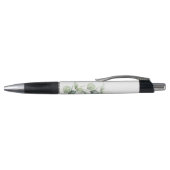 Moderne Eucalyptus Minimalistische Elegante Script Pen (Bovenkant)