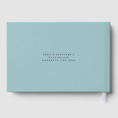 Moderne Eucalyptus Nieuwe Mevrouw Naam Trouwen Gastenboek (Achterkant)